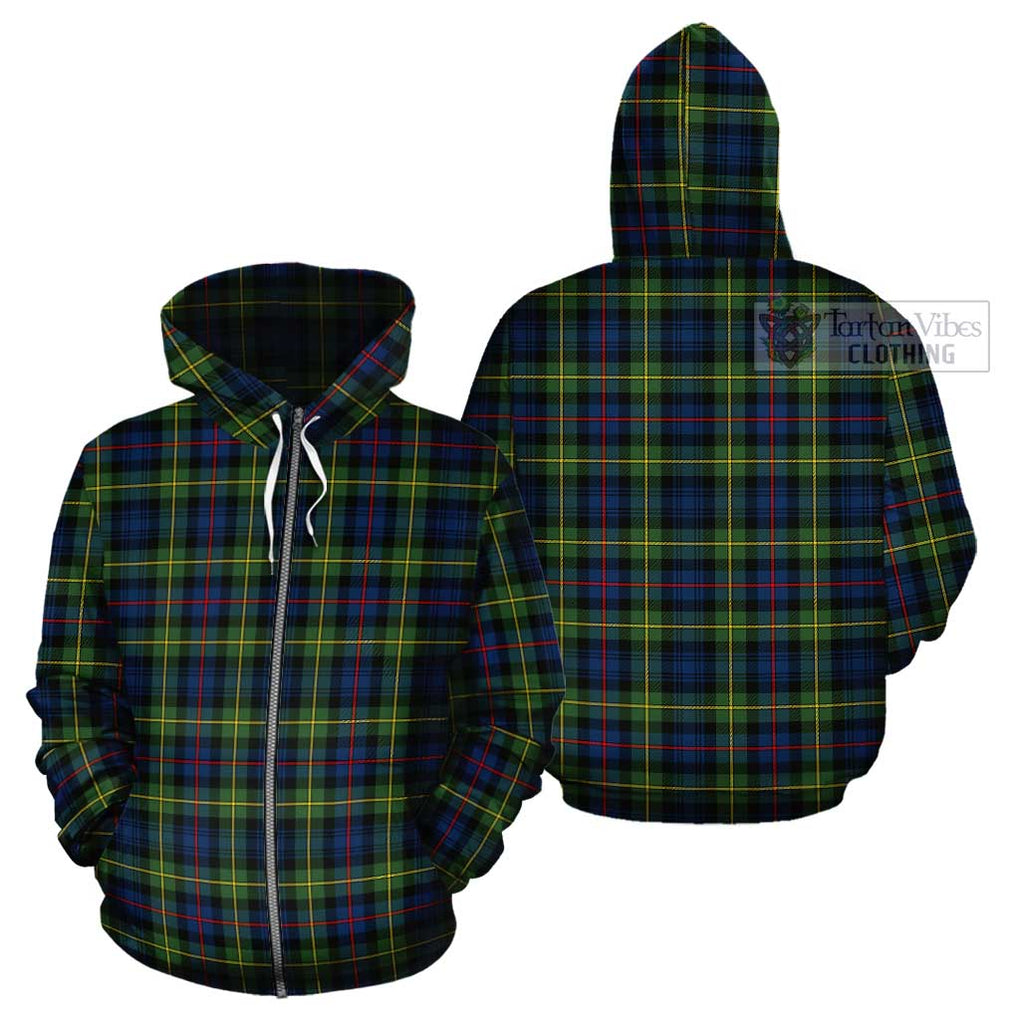 Baillie (Bailey) Tartan Cotton Hoodie Zip Hoodie - Tartan Vibes Clothing