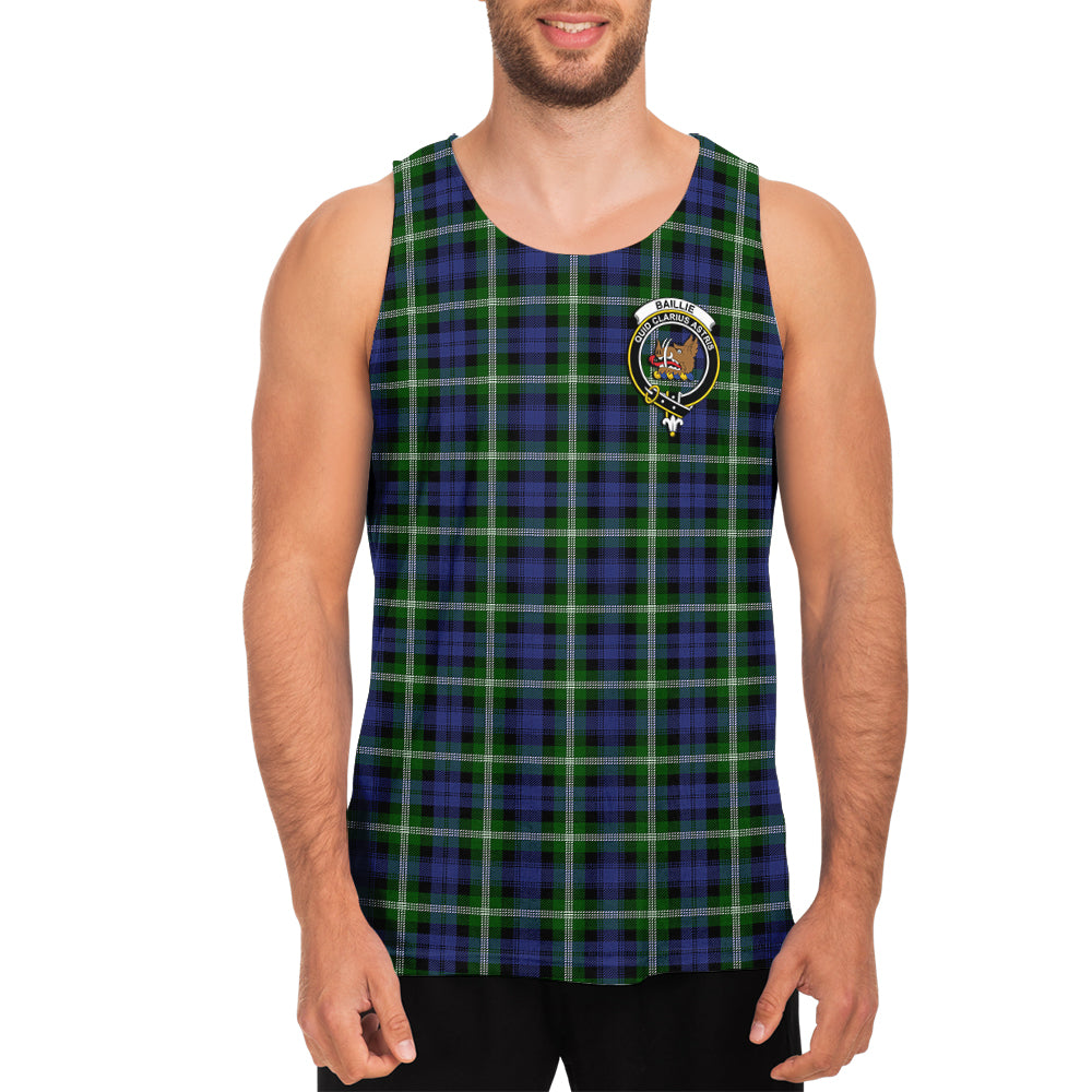 Baillie Modern Tartan Mens Tank Top with Family Crest - Tartanvibesclothing