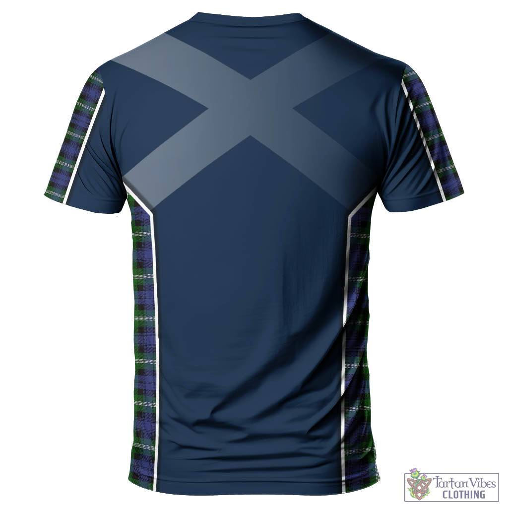 Tartan Vibes Clothing Baillie Modern Tartan T-Shirt with Family Crest and Lion Rampant Vibes Sport Style