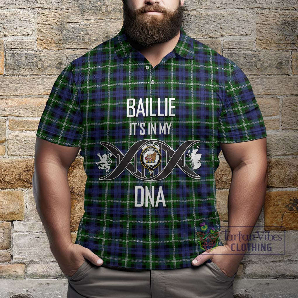 Baillie of Polkemmet Tartan Polo Shirt with Family Crest DNA In Me Style Kid - Tartanvibesclothing Shop