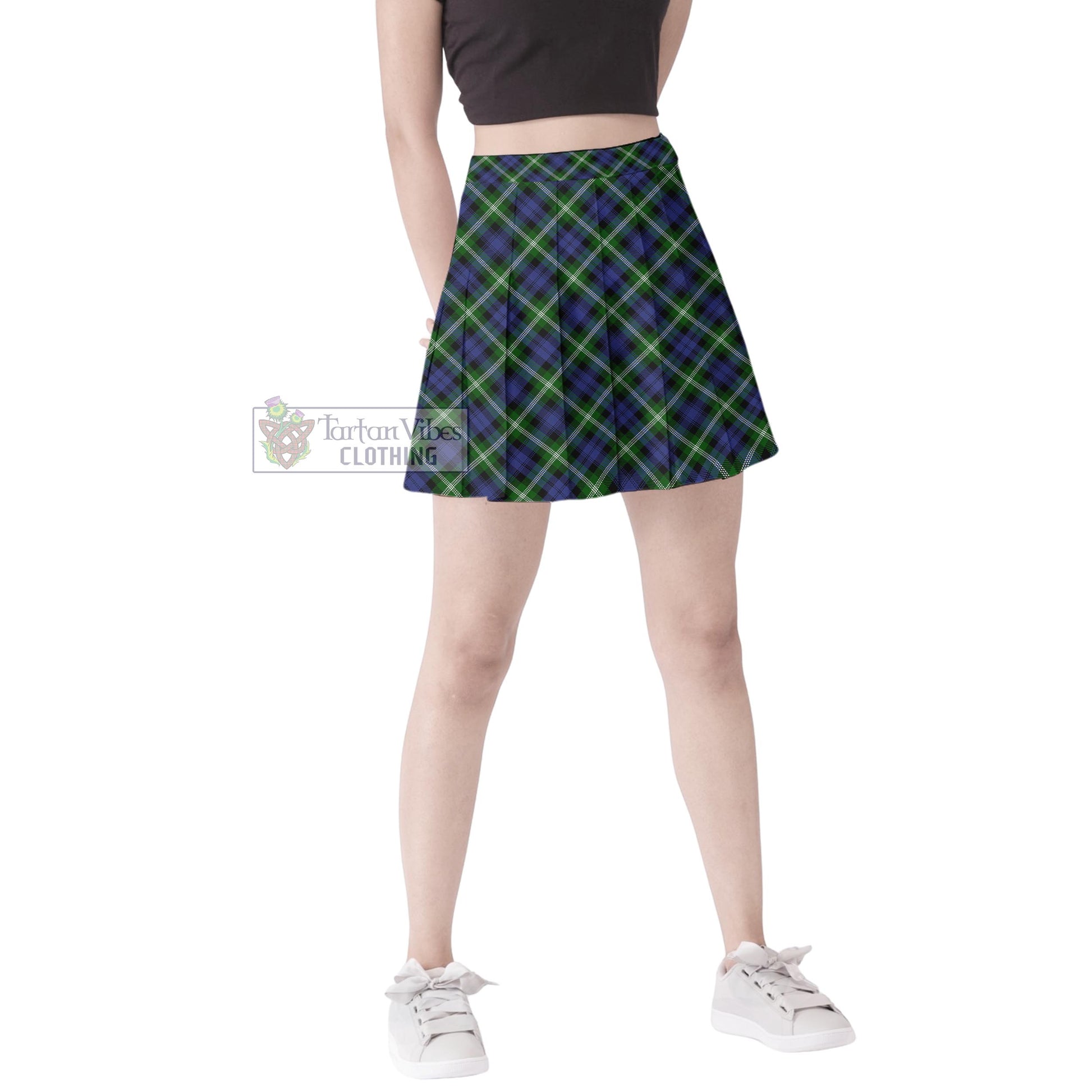 Tartan Vibes Clothing Baillie of Polkemmet Tartan Women's Plated Mini Skirt