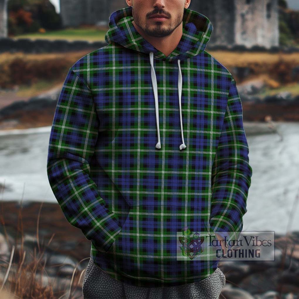 Baillie of Polkemmet Tartan Cotton Hoodie Pullover Hoodie XS - Tartan Vibes Clothing