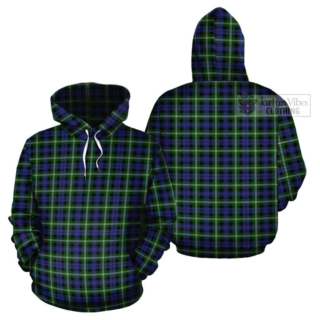 Baillie of Polkemmet Tartan Cotton Hoodie Pullover Hoodie - Tartan Vibes Clothing