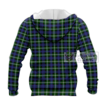 Baillie of Polkemmet Tartan Knitted Hoodie with Family Crest DNA In Me Style