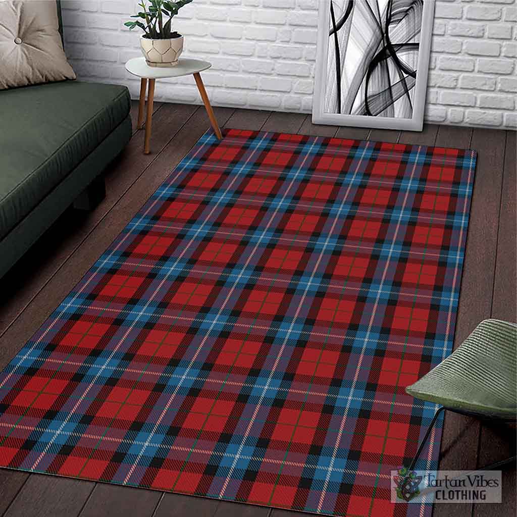 Tartan Vibes Clothing Baillie of Polkemmet Red Tartan Area Rug