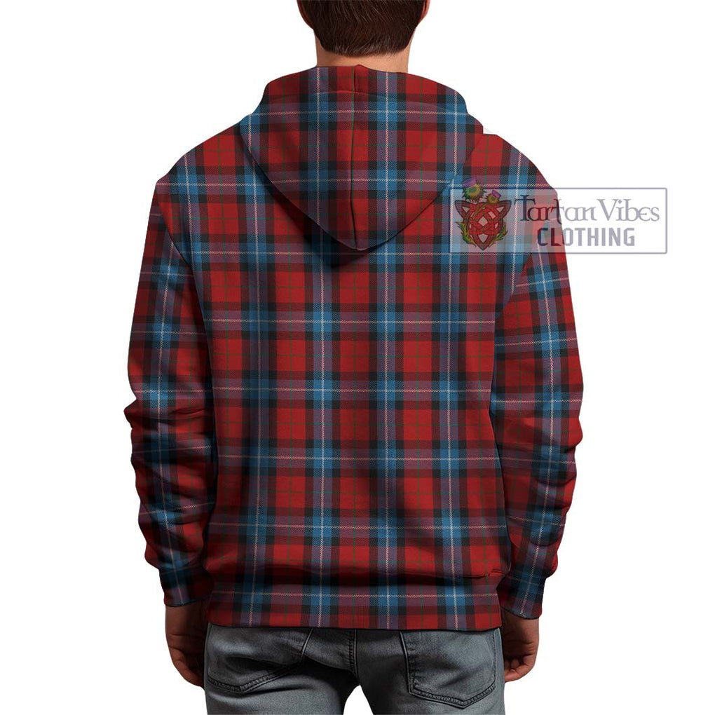 Baillie of Polkemmet Red Tartan Hoodie with Family Crest DNA In Me Style - Tartanvibesclothing Shop