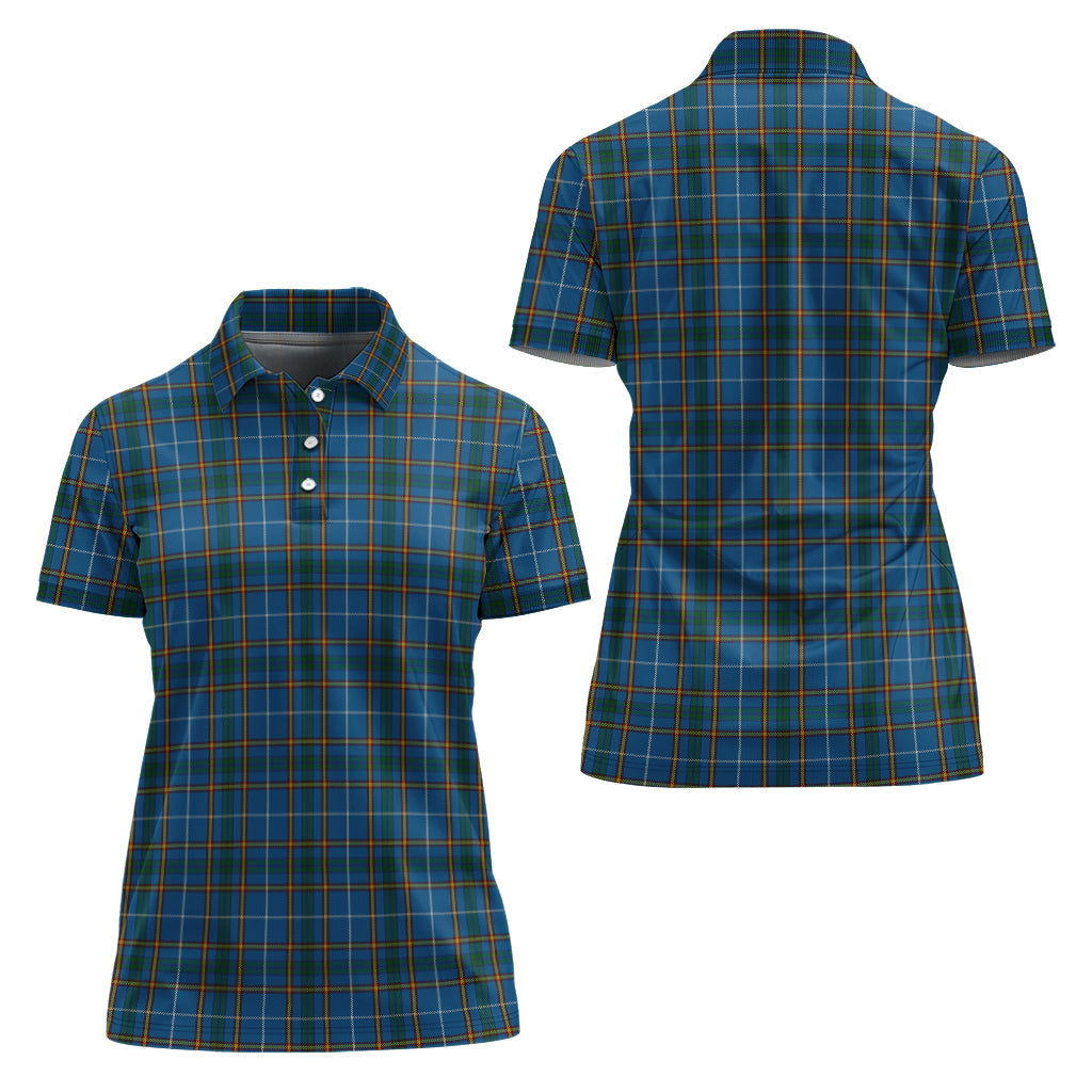 Bain Tartan Polo Shirt For Women Women - Tartanvibesclothing