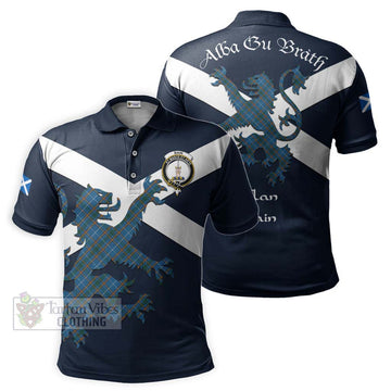 Bain Tartan Lion Rampant Polo Shirt Proudly Display Your Heritage with Alba Gu Brath and Clan Name Kid - Tartan Vibes Clothing