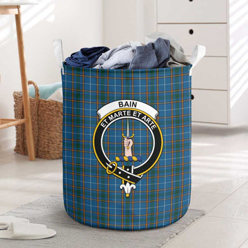Bain Tartan Laundry Basket with Family Crest - Tartan Vibes Clothing