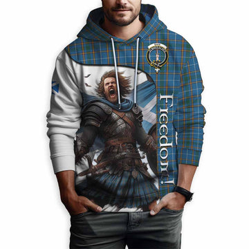 Bain Crest Tartan Hoodie Inspired by the Freedom of Scottish Warrior