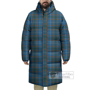 Bain Tartan Long Down Jacket