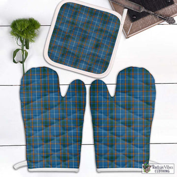 Bain Tartan Combo Oven Mitt & Pot-Holder White - Tartan Vibes Clothing