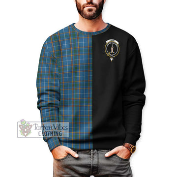 Bain Tartan Sweatshirt with Family Crest and Half Of Me Style Unisex - Tartan Vibes Clothing
