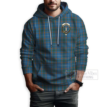 Bain Tartan Hoodie with Family Crest Celtic Skull Style - Tartan Vibes Clothing
