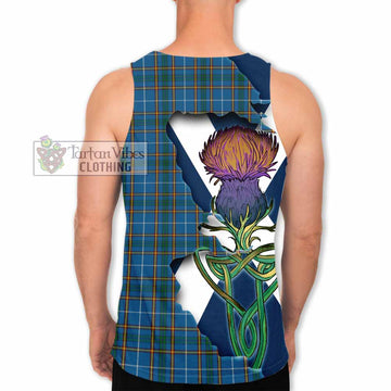 Bain Tartan Family Crest Men's Tank Top Scottish Thistle Celtic Inspired - Tartan Vibes Clothing