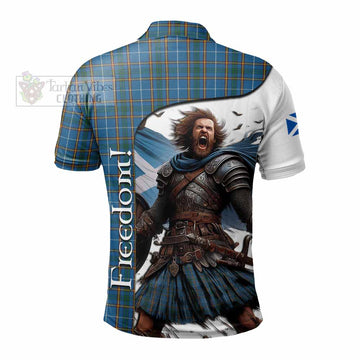 Bain Crest Tartan Polo Shirt Inspired by the Freedom of Scottish Warrior - Tartan Vibes Clothing