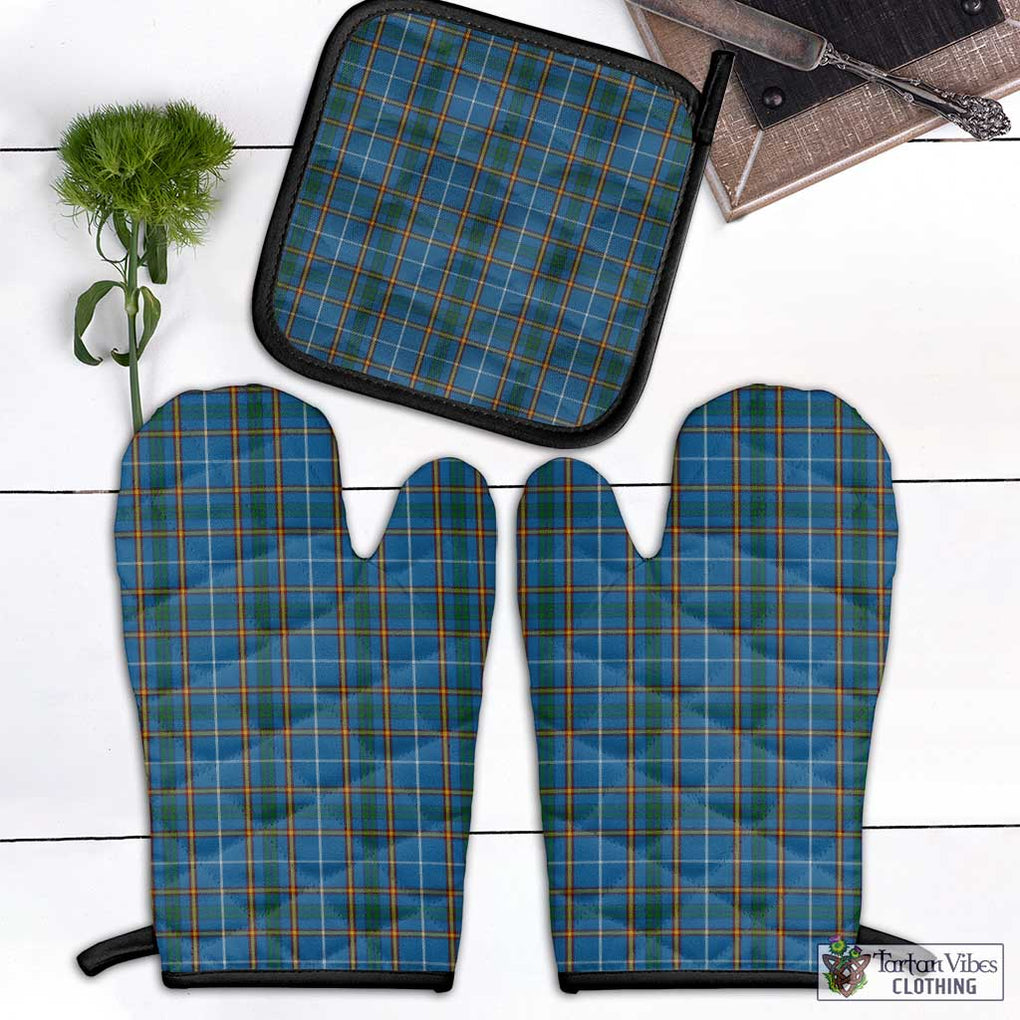 Bain Tartan Combo Oven Mitt & Pot-Holder Black - Tartan Vibes Clothing