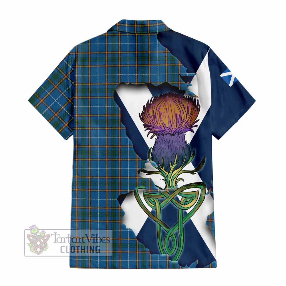 Bain Tartan Family Crest Hawaiian Shirt Scottish Thistle Celtic Inspired - Tartan Vibes Clothing