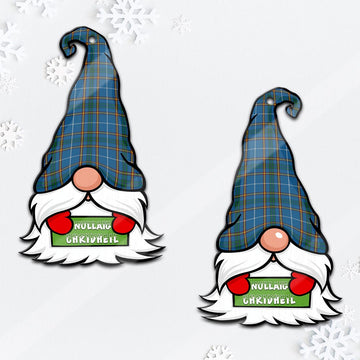 Bain Gnome Christmas Ornament with His Tartan Christmas Hat