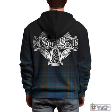 Bain Tartan Hoodie Featuring Alba Gu Brath Family Crest Celtic Inspired