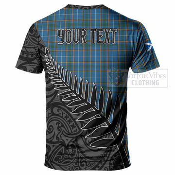 Bain Crest Tartan T-Shirt with New Zealand Silver Fern Half Style