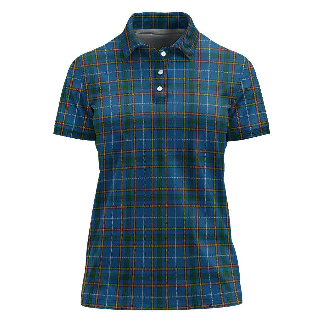 Bain Tartan Polo Shirt For Women - Tartanvibesclothing