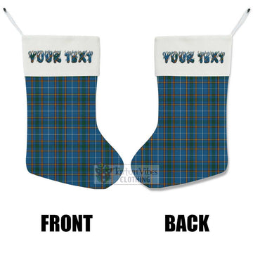 Bain Tartan Christmas Stocking with Personalized Text