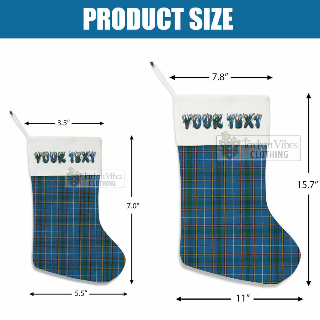 Tartan Vibes Clothing Bain Tartan Christmas Stocking with Personalized Text