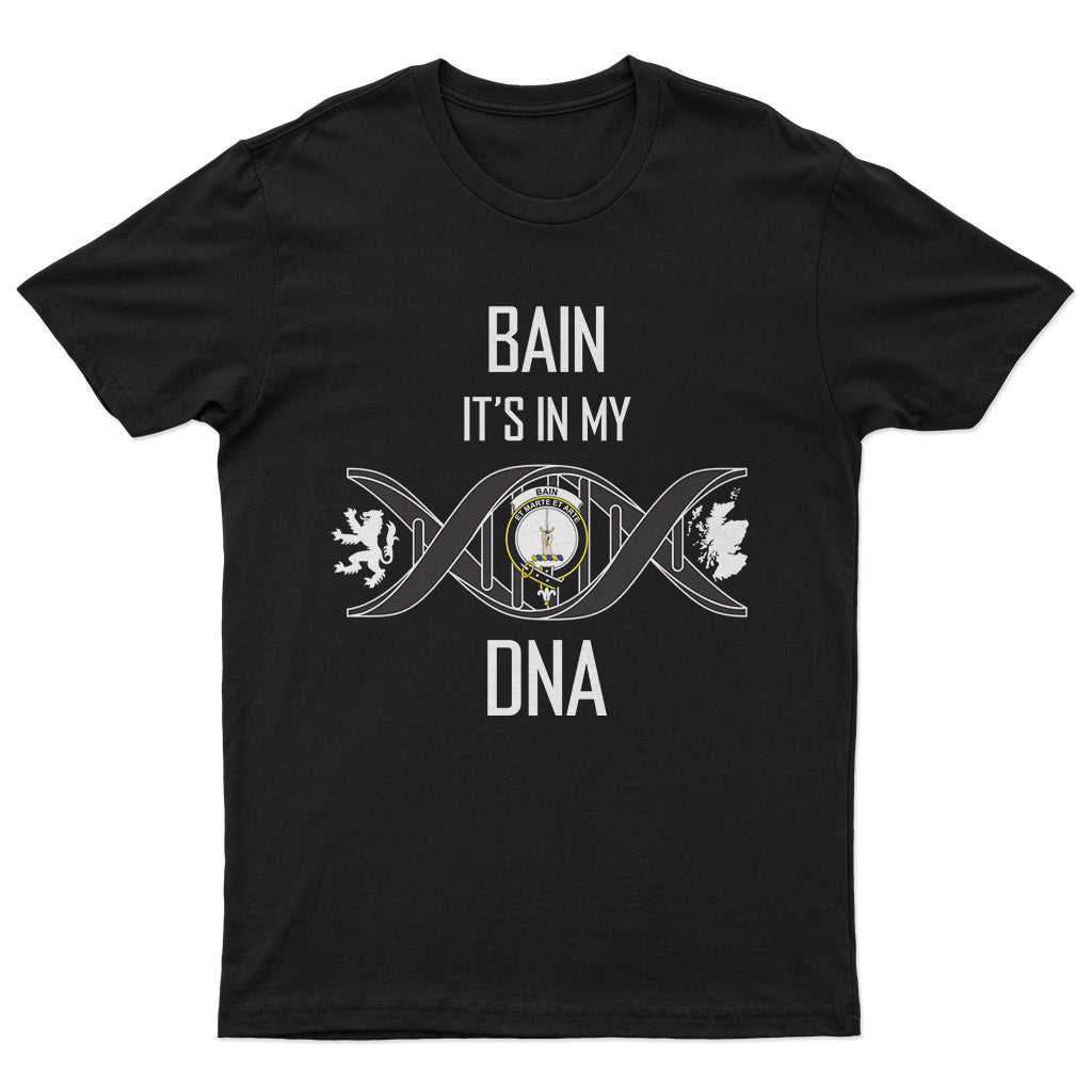 Bain Family Crest DNA In Me Mens T Shirt - Tartanvibesclothing