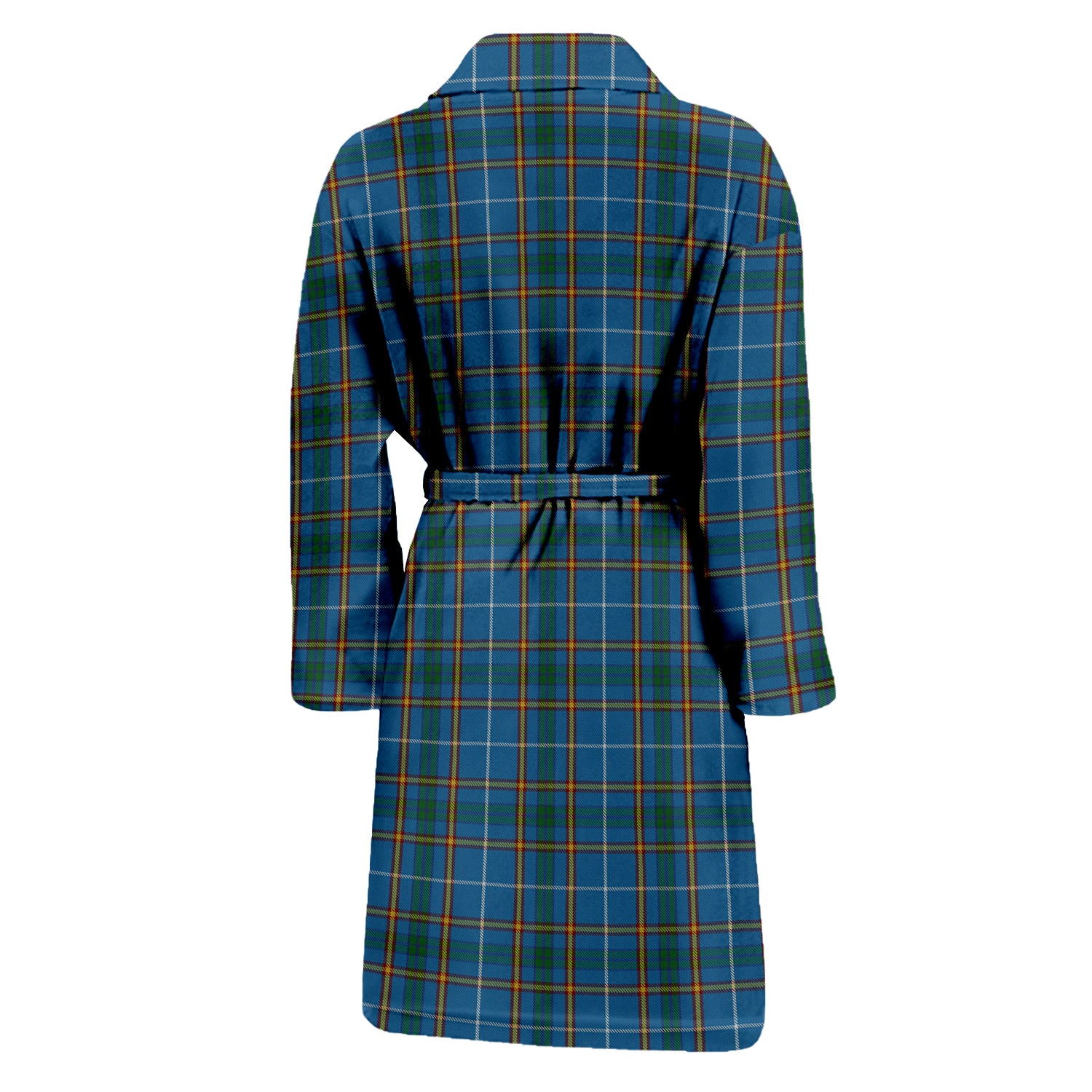 Bain Tartan Bathrobe with Family Crest - Tartan Vibes Clothing