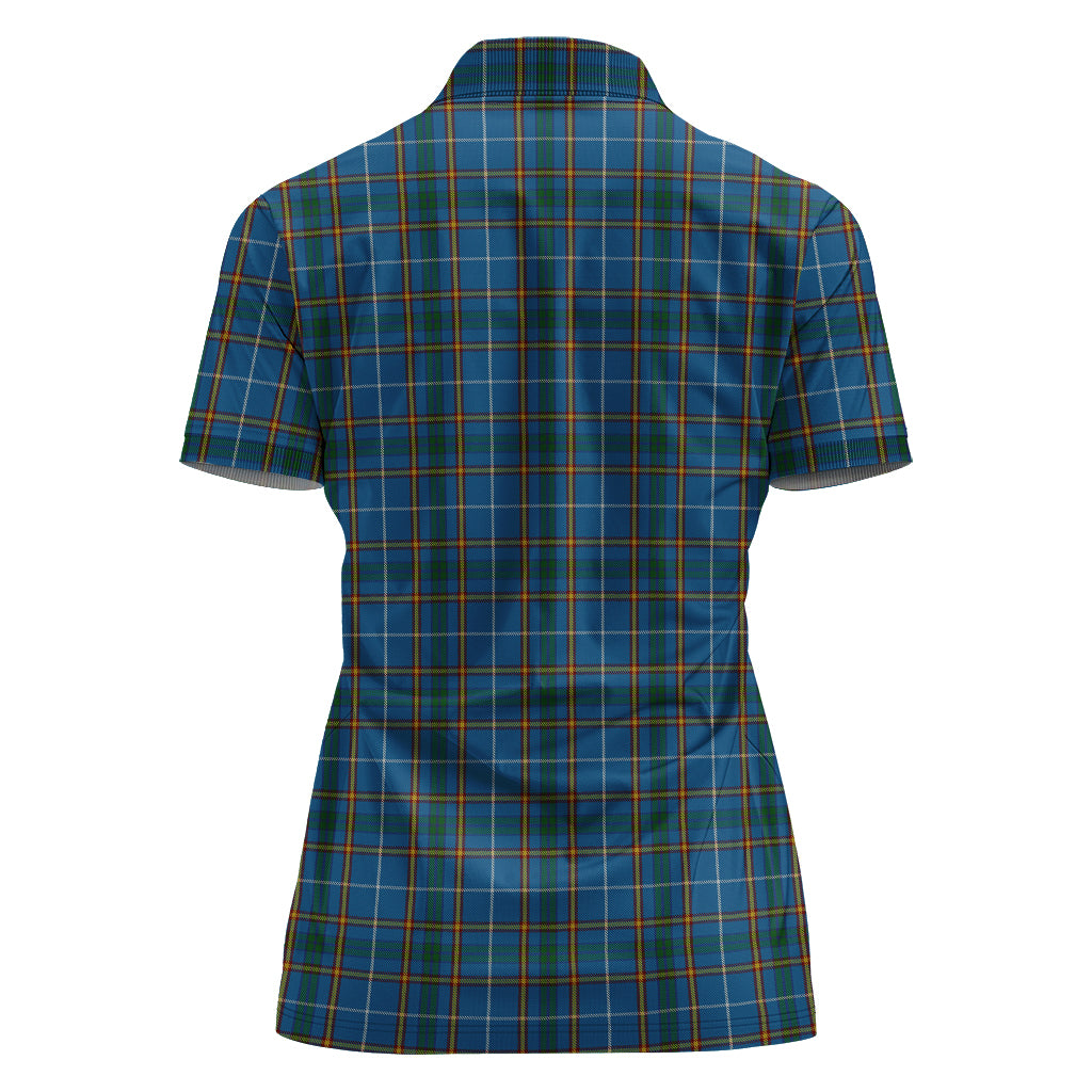 Bain Tartan Polo Shirt For Women - Tartanvibesclothing