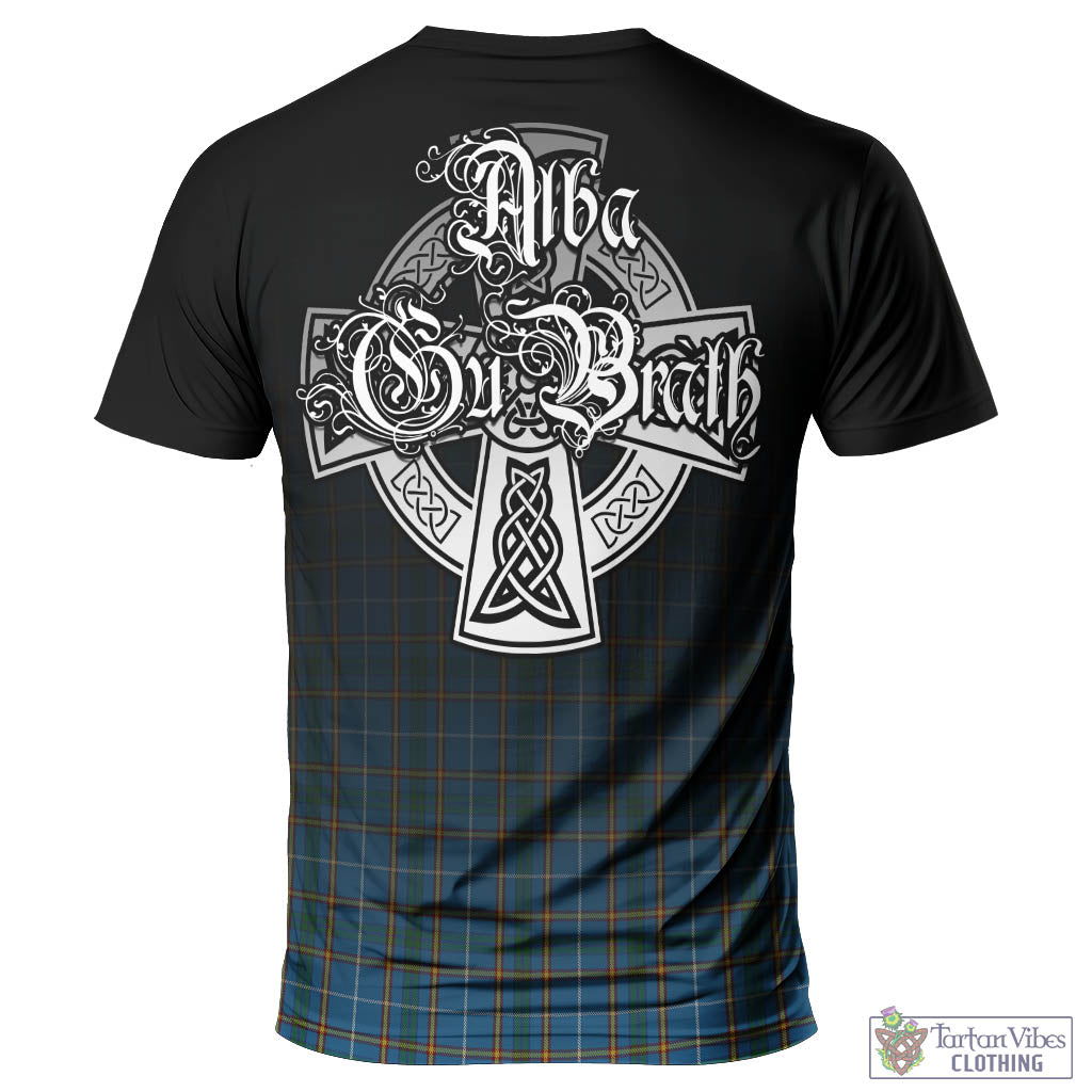 Tartan Vibes Clothing Bain Tartan T-Shirt Featuring Alba Gu Brath Family Crest Celtic Inspired