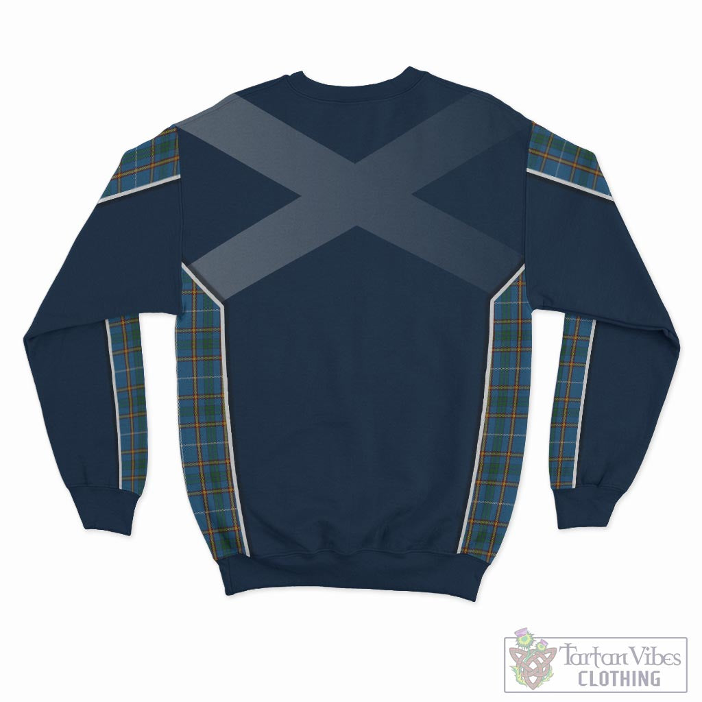 Tartan Vibes Clothing Bain Tartan Sweater with Family Crest and Lion Rampant Vibes Sport Style