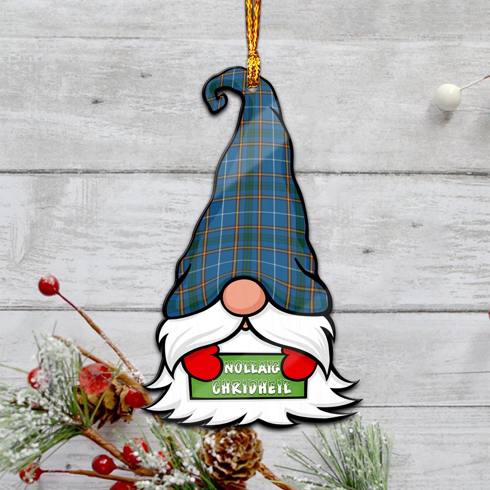 Bain Gnome Christmas Ornament with His Tartan Christmas Hat - Tartan Vibes Clothing