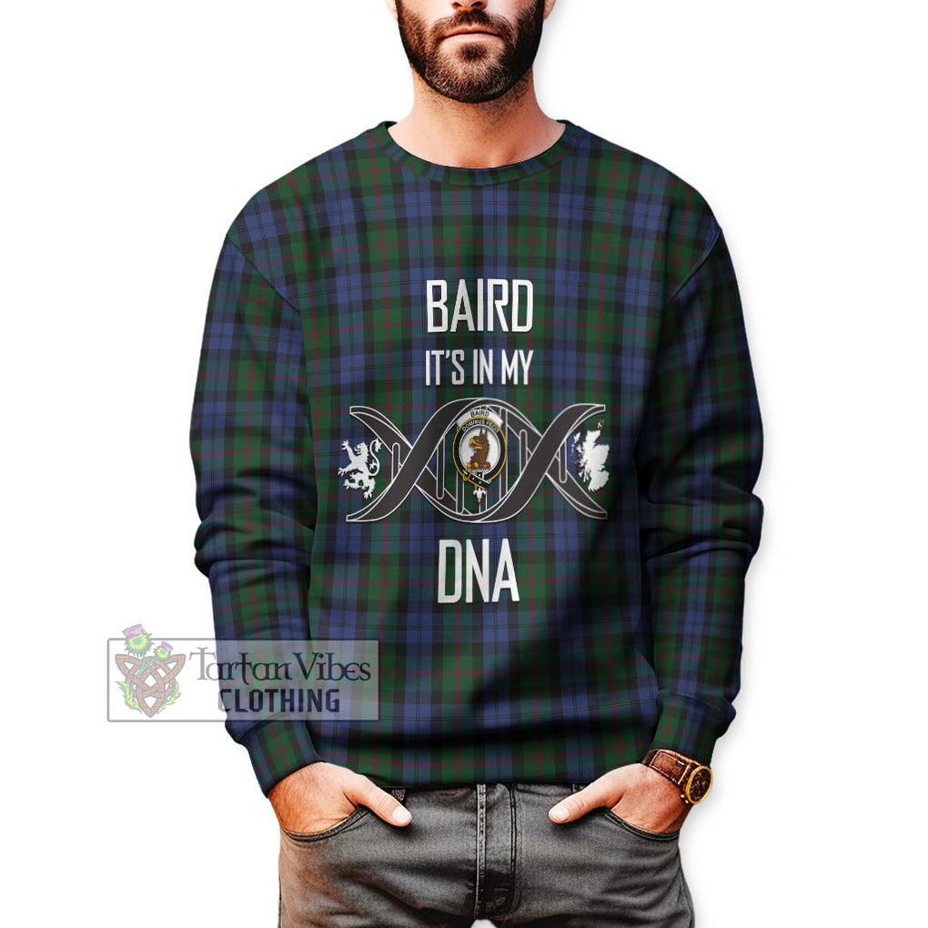 Baird Tartan Sweatshirt with Family Crest DNA In Me Style Unisex - Tartanvibesclothing Shop