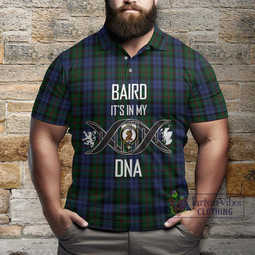 Baird Tartan Polo Shirt with Family Crest DNA In Me Style