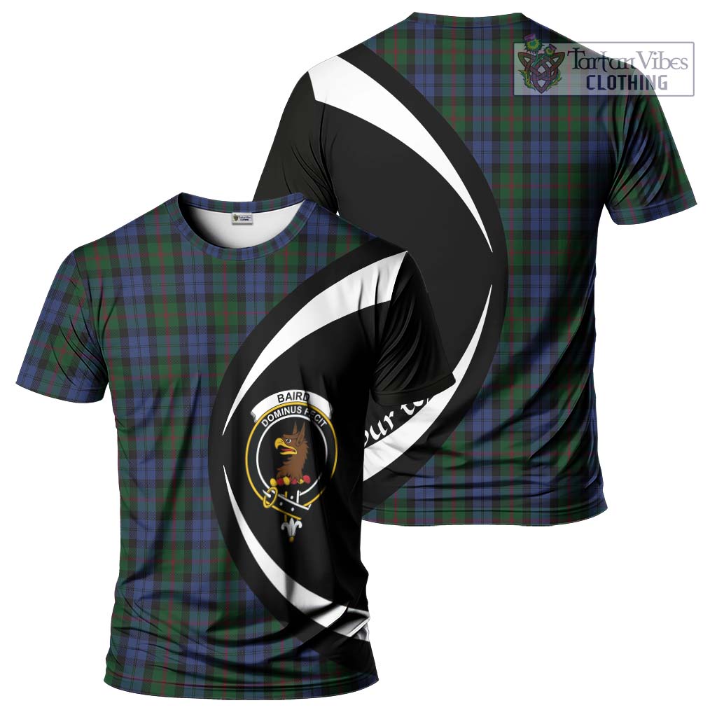 Tartan Vibes Clothing Baird Tartan T-Shirt with Family Crest Circle Style