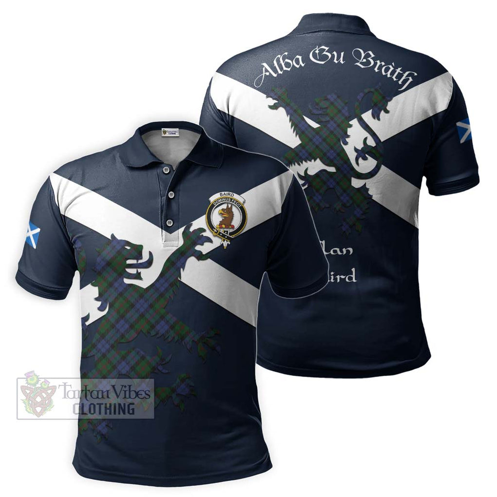 Tartan Vibes Clothing Baird Tartan Lion Rampant Polo Shirt – Proudly Display Your Heritage with Alba Gu Brath and Clan Name