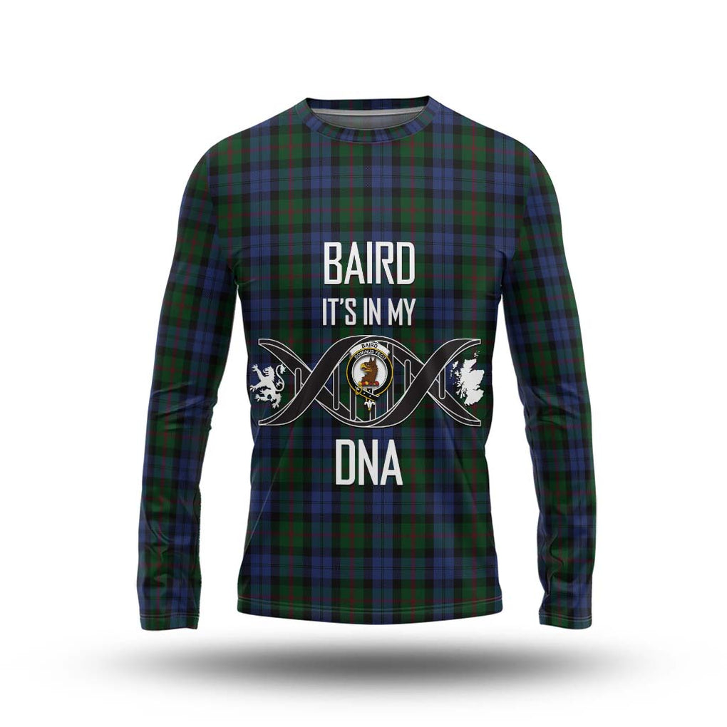 Baird Tartan Long Sleeve T-Shirt with Family Crest DNA In Me Style Unisex - Tartanvibesclothing Shop