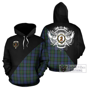 Baird Tartan Hoodie with Family Crest and Military Logo Style