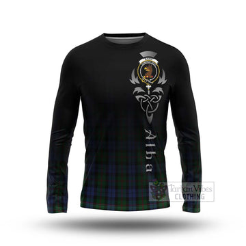 Baird Tartan Long Sleeve T-Shirt Featuring Alba Gu Brath Family Crest Celtic Inspired