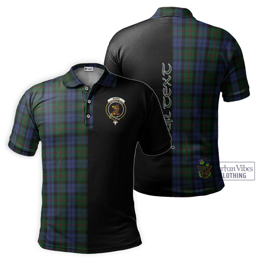 Baird Tartan Polo Shirt with Family Crest and Half Of Me Style Kid - Tartanvibesclothing Shop