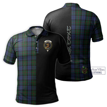 Baird Tartan Polo Shirt with Family Crest and Half Of Me Style