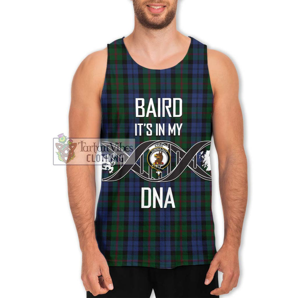 Baird Tartan Men's Tank Top with Family Crest DNA In Me Style Men - Tartanvibesclothing Shop