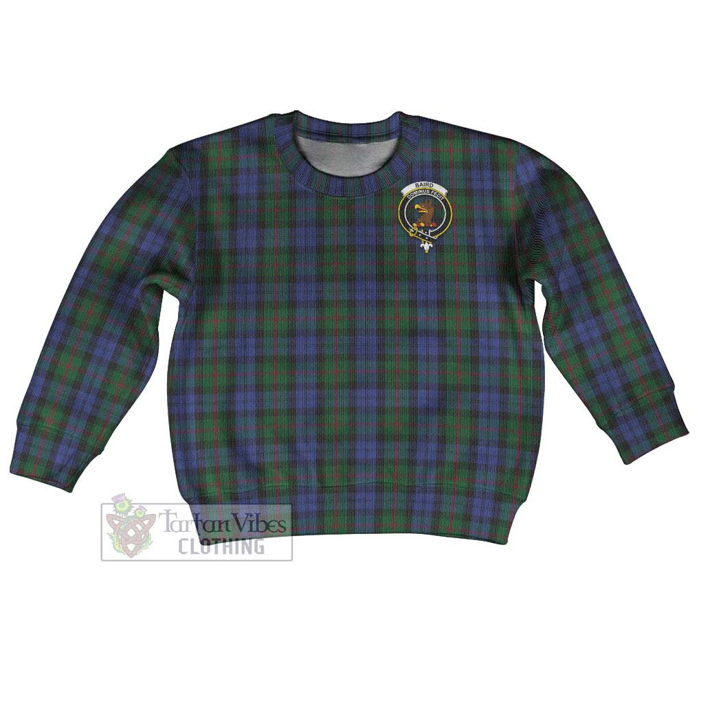 Tartan Vibes Clothing Baird Tartan Kid Ugly Sweater with Family Crest