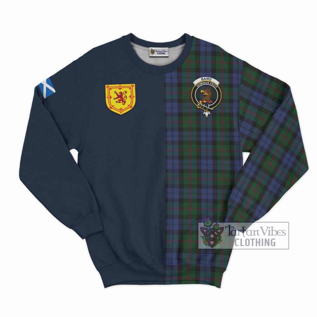 Tartan Vibes Clothing Baird Tartan Sweatshirt with Scottish Lion Royal Arm Half Style