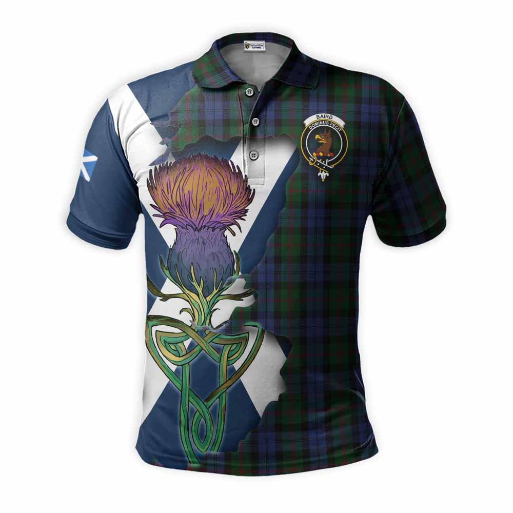 Baird Tartan Family Crest Polo Shirt Scottish Thistle Celtic Inspired Kid - Tartan Vibes Clothing