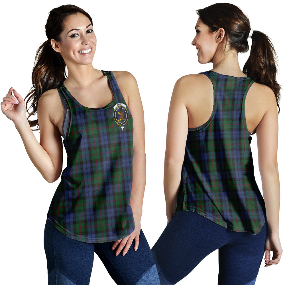 Baird Tartan Women Racerback Tanks with Family Crest - Tartanvibesclothing