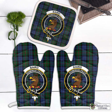 Baird Tartan Combo Oven Mitt & Pot-Holder with Family Crest