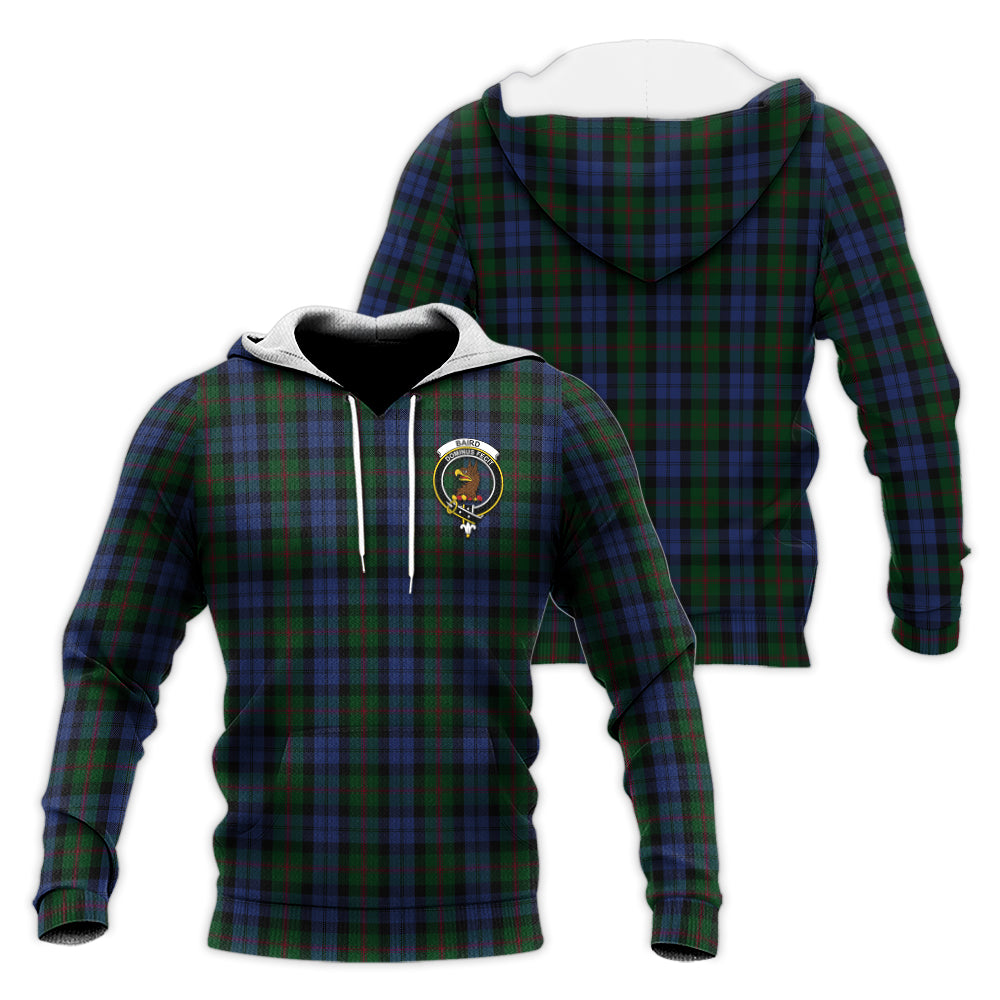 Baird Tartan Knitted Hoodie with Family Crest Unisex Knitted Hoodie - Tartanvibesclothing